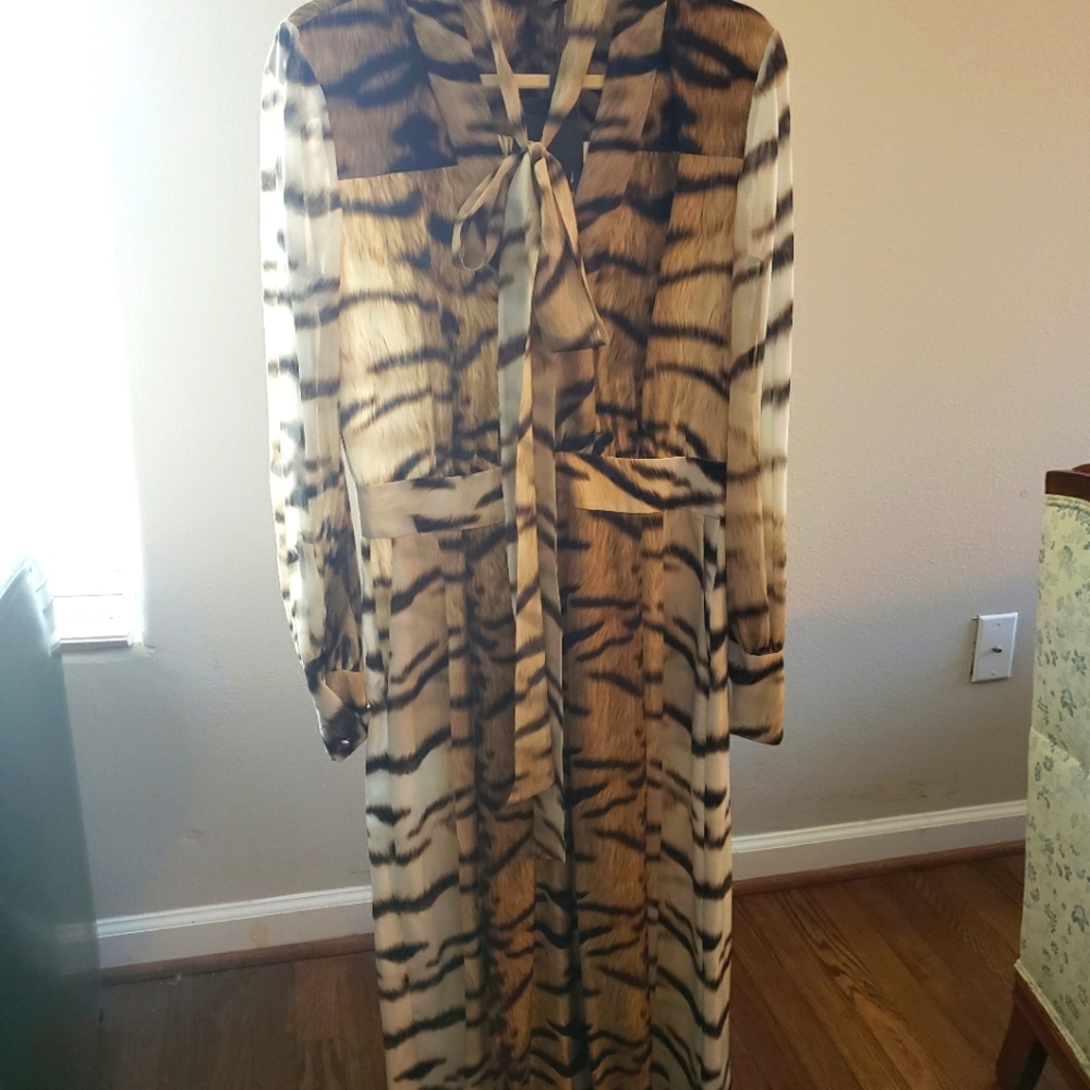 Robert cavalli animal print pant suit